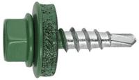 Саморез кровельный со сверлом 5,5х25 RAL 6005 зелё