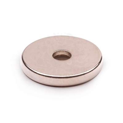 Неодимовый магнит диск 20х3 мм с зенковкой 4.5/7.5