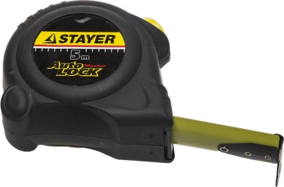 Рулетка STAYER AUTOLOCK 5м x25мм c автостопом (2-3